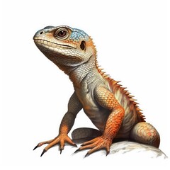 Obraz premium iguana isolated on white