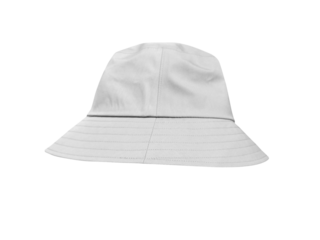 white bucket hat Isolated PNG transparent