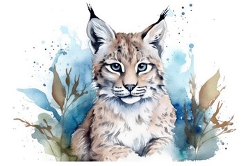 lynx in the woods
