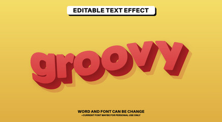 Groovy Apparel Editable Text Effect