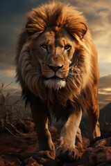 Obraz premium lion in the zoo