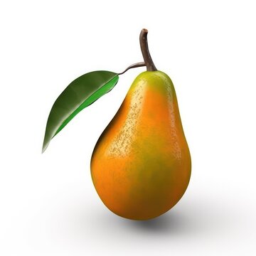 pear with leaf