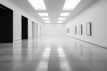 Obraz premium empty room with a window
