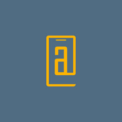 Commercial at(@) initials font and symbol logo design for vector, icon, company, business, branding, and others