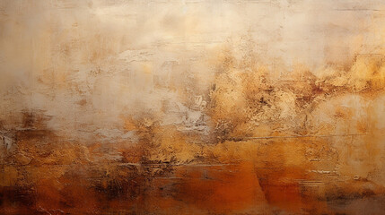 textura envelhecida grunge  abstrato em  Tons terrosos, cobre e dourado