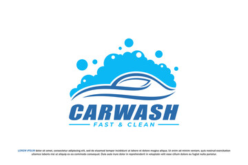 car wash logo modern abstract unique