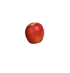 red apple isolated on white