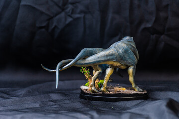 Allosaurus Dinosaur in the dark