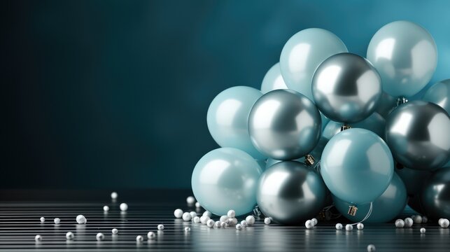 New Years Eve backgraound design with large copyspace - stock photo