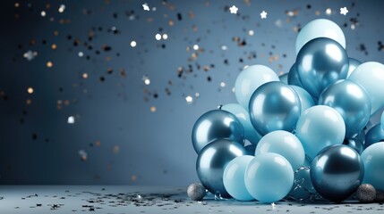 New Years Eve design with large copyspace - stock photo