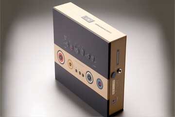 cardboard audio recorder4 rectangular shape3 videogame box cover black color cardboard box2 