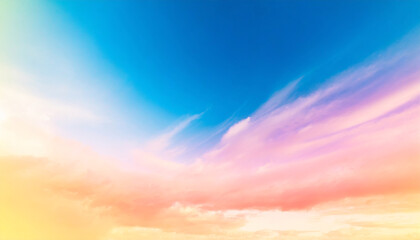 watercolor gradient pastel background clouds abstract wallpaper heaven  - obrazy, fototapety, plakaty