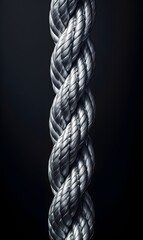 black and white rope