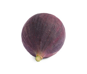 Whole ripe fresh fig isolated on white