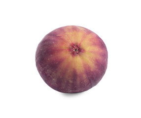 Whole ripe fresh fig isolated on white