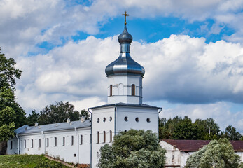 Yuryev Monastery in Veliky Novgorod, a male monastery of the Russian Orthodox Church in honor of the Great Martyr George, one of the oldest in Russia