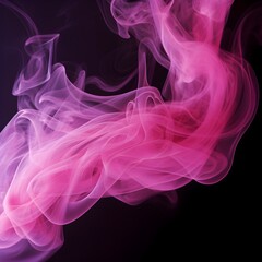 pink smoke on black background