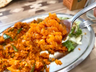 ボリューミーなビリヤニ（箸上げ）