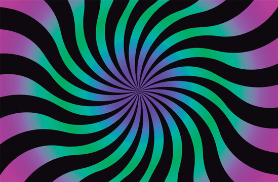 Vibrant Color Pattern: Gradient Radial Vector