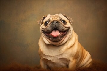 Obraz premium A Captivating Collection of Unique Pug Personalities: Explore the Delightful Diversity in our Pug Picture Gallery!, generative AI