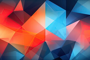 Fototapeta premium Abstract Background for PPT: Engaging Presentations with Sleek Geometry and a Splash of Color, generative AI