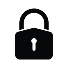 Padlock icon design, illustration design
