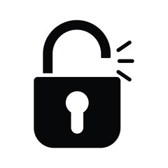 Padlock icon design, illustration design