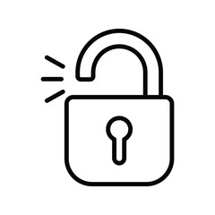 Padlock icon design, illustration design