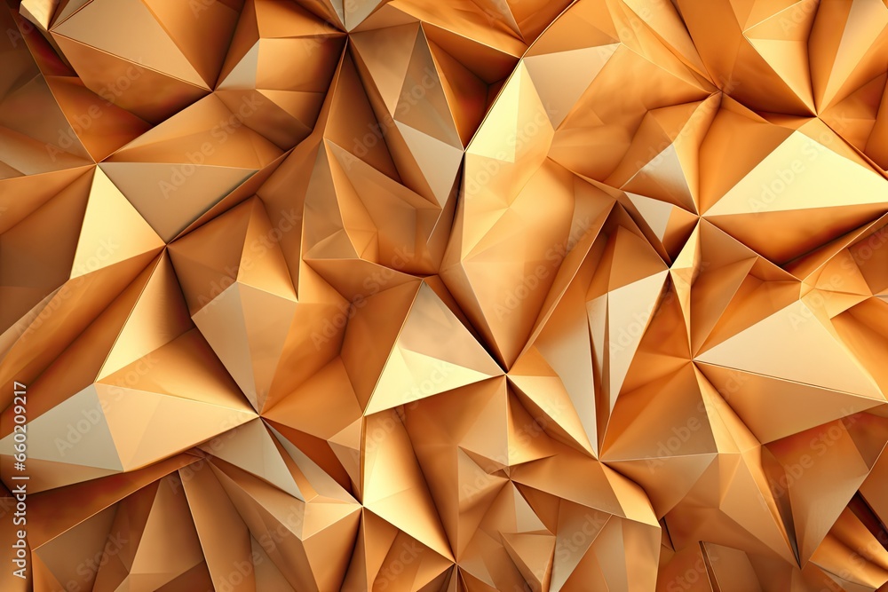 Poster abstract geometric background: unfolding origami capturing dynamic dynamism, generative ai