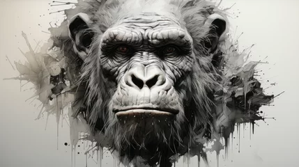 Poster portrait of a monkey © Milan