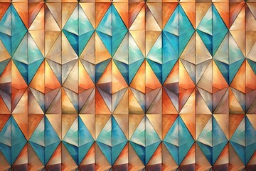 Abstract Pattern Background: Tessellated Designs Shifting and Morphing Across the Frame, generative AI