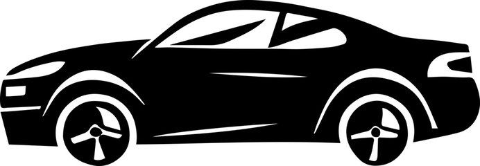 Car Vector logo Icon Or Symbol - obrazy, fototapety, plakaty