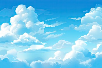 Abstract Sky Blue Background: Serene Cloudless Day Visuals for a Calming Atmosphere, generative AI - obrazy, fototapety, plakaty