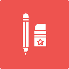 Pencil and eraser Icon