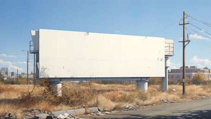 Obraz premium A billboard on the road