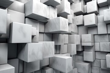 Grey Abstract Background: Captivating Sophistication and Neutrality of Modern Architecture, generative AI