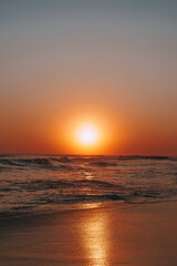 sunset in the Canggu beach
