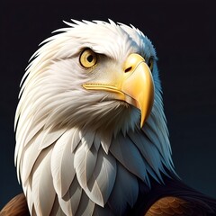 Obraz premium A painted eagle