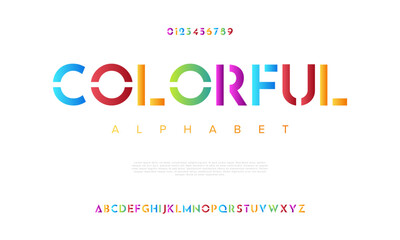 Colorful premium luxury elegant alphabet letters and numbers. Elegant wedding typography classic serif font decorative vintage retro. Creative vector illustration