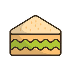 Vector illustration of cake icon sign and symbol. colored icons for website design .Simple design on transparent background (PNG).