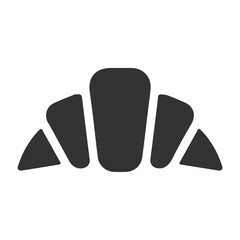 Vector illustration of bread icon in dark color and transparent background(png).