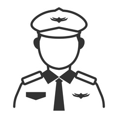 Vector illustration of machinist icon in dark color and transparent background(png).