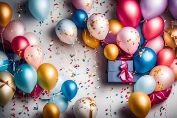 muticolor full balloons inside room top filled with pink balloons bundles of balloons for decoration 