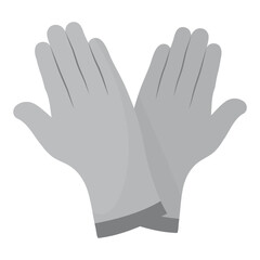 Obraz premium Vector illustration of gloves. Colored vector for website design .Simple design on transparent background (PNG).