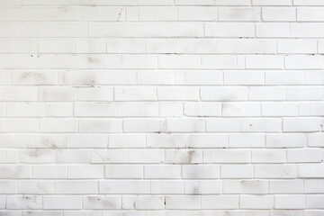 A white brick wall with a fresh coat of white paint