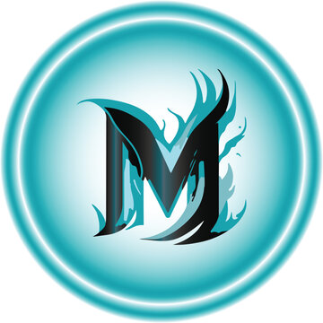 blue fire m logo