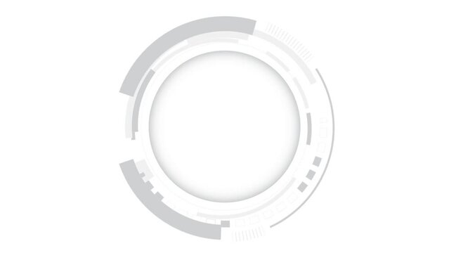 Circle HUD technological futuristic elements Rotation. Sci Fi circle elements. Technological HUD template.2D Texture for broadcast future design.