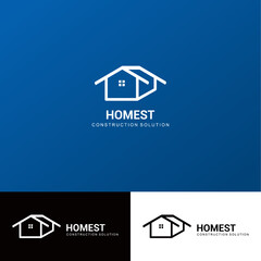 best simple house logo vector, construction