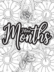 Motivational Quotes for Adult Relaxation and Stress Relief on Flowers Patterns