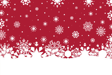 Winter background white snowflakes falling Christmas and new year
